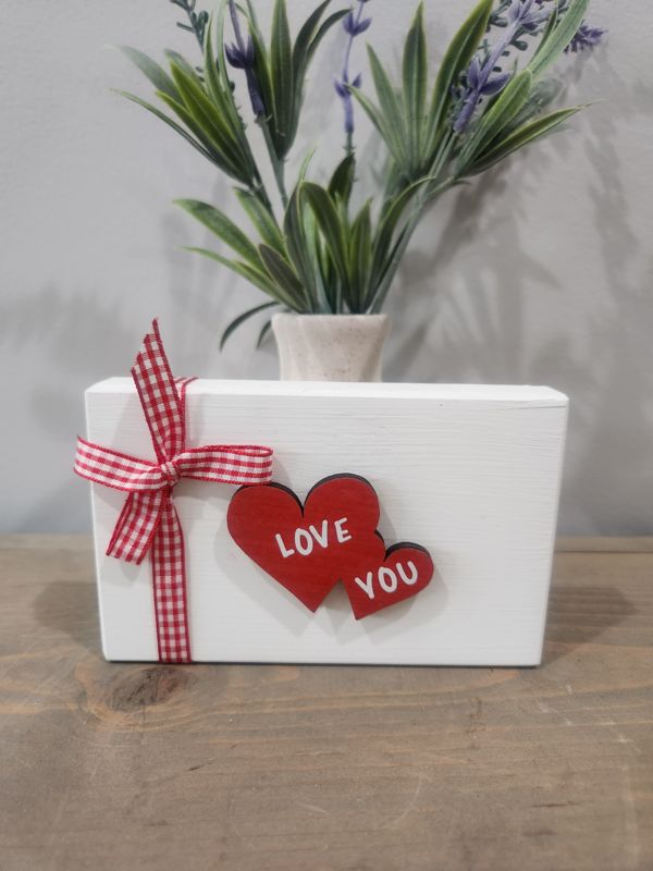 LOVE YOU WOOD ENVELOPE - RED