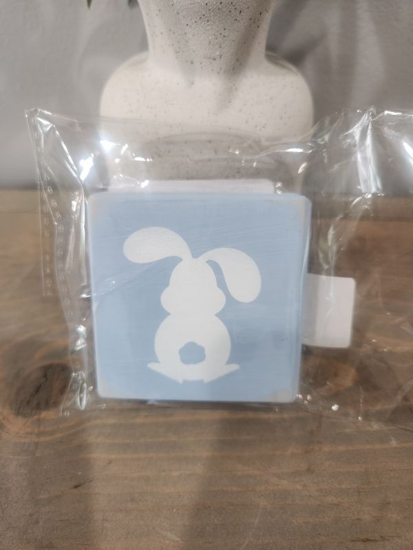TWO FLOPP YEAR BUNNY MINI BLUE SIGN