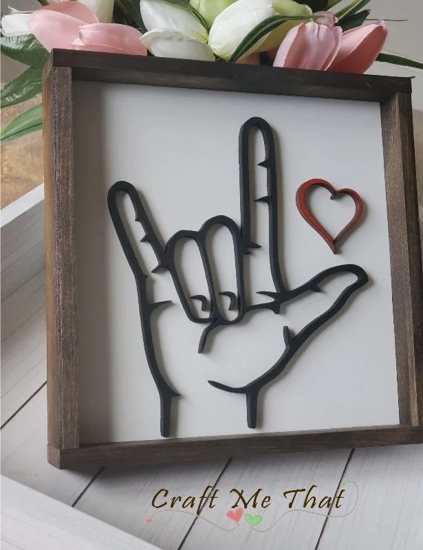 LOVE, ASL 3D Sign