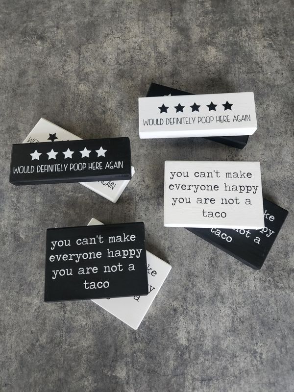 Funny Bathroom Self Standing Signs