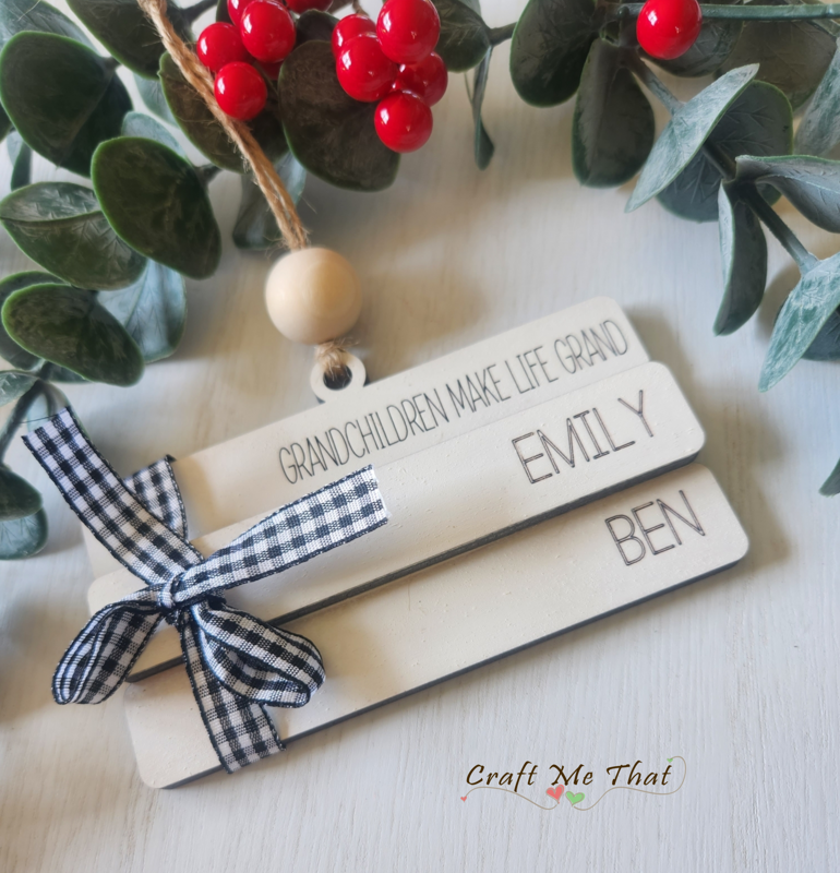 Grandchildren Bookstack Ornament