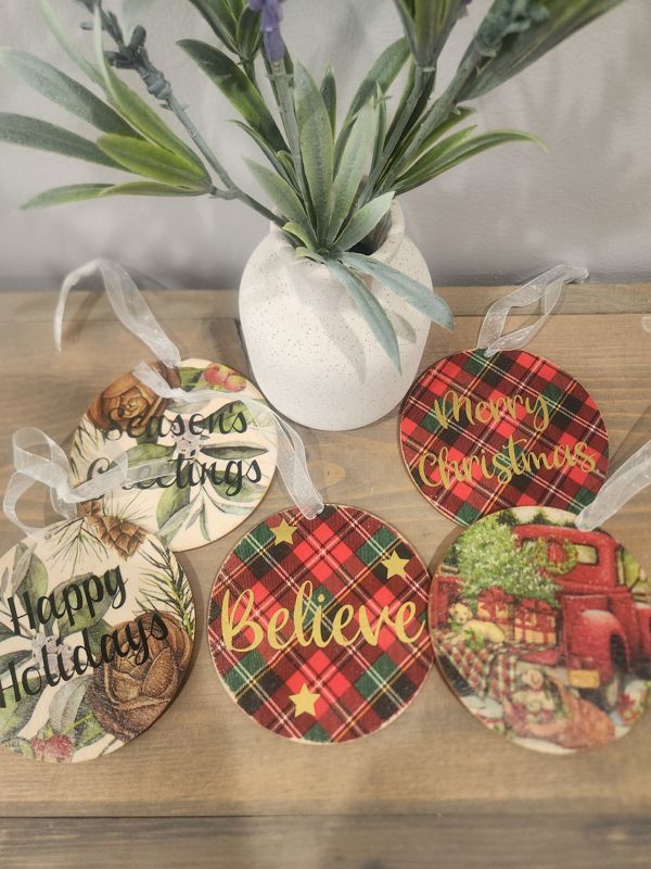 PATTERN WOOD ORNAMENT BUNDLE 2