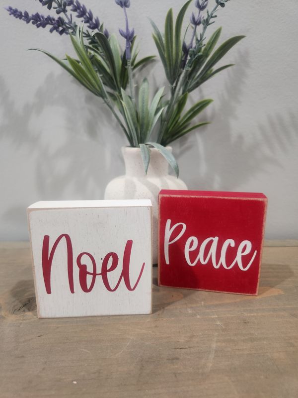PEACE/NOEL MINI BLOCK SET