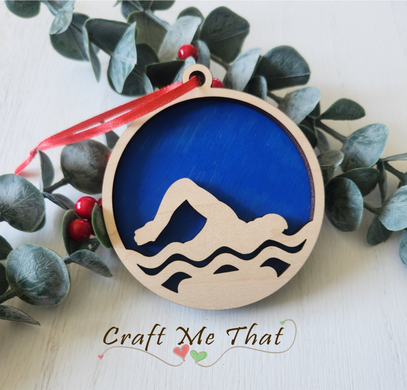 Personalized Swim Ornament