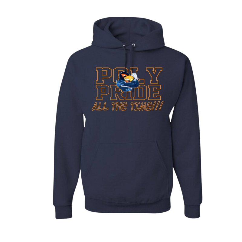 Navy Poly Pride Hoody