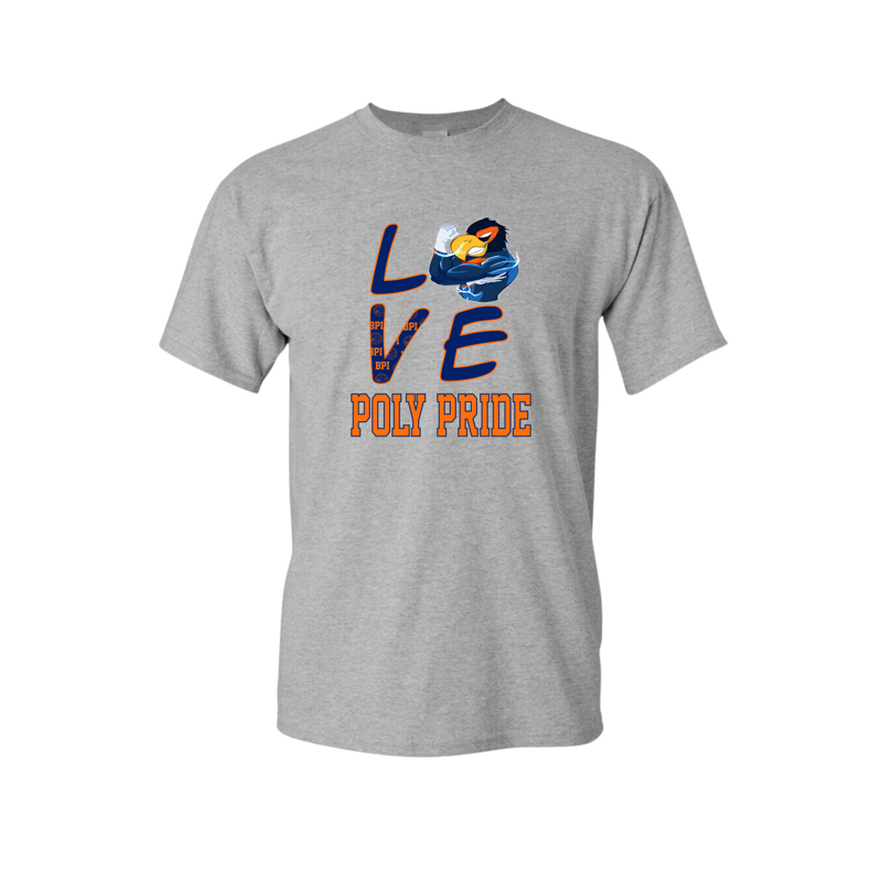 Grey Poly Love Shirt