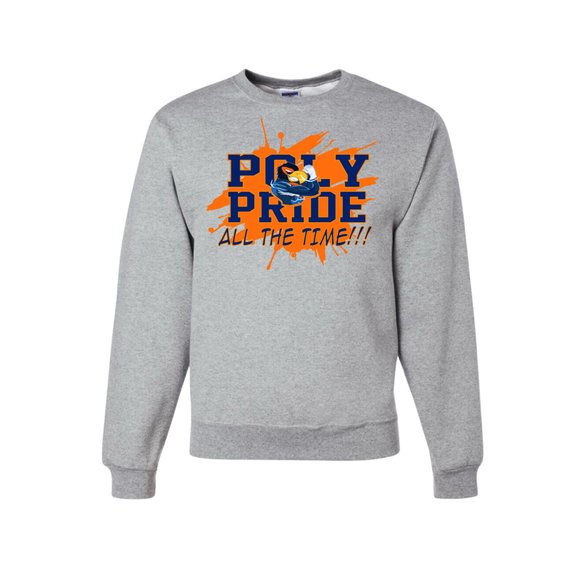 Grey Poly Pride Splat Sweatshirt