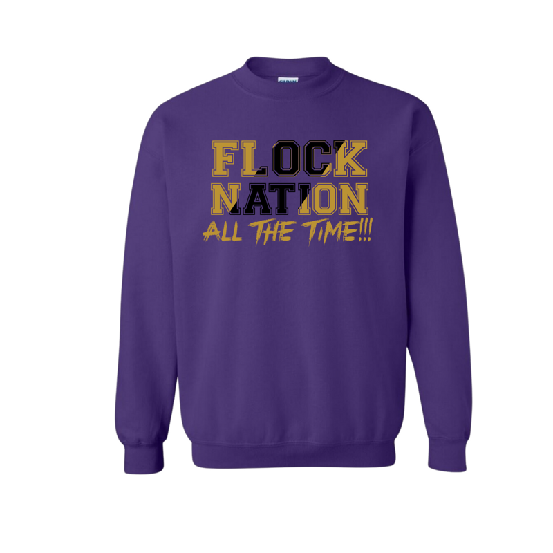 Purple Flock Nation Sweatshirt