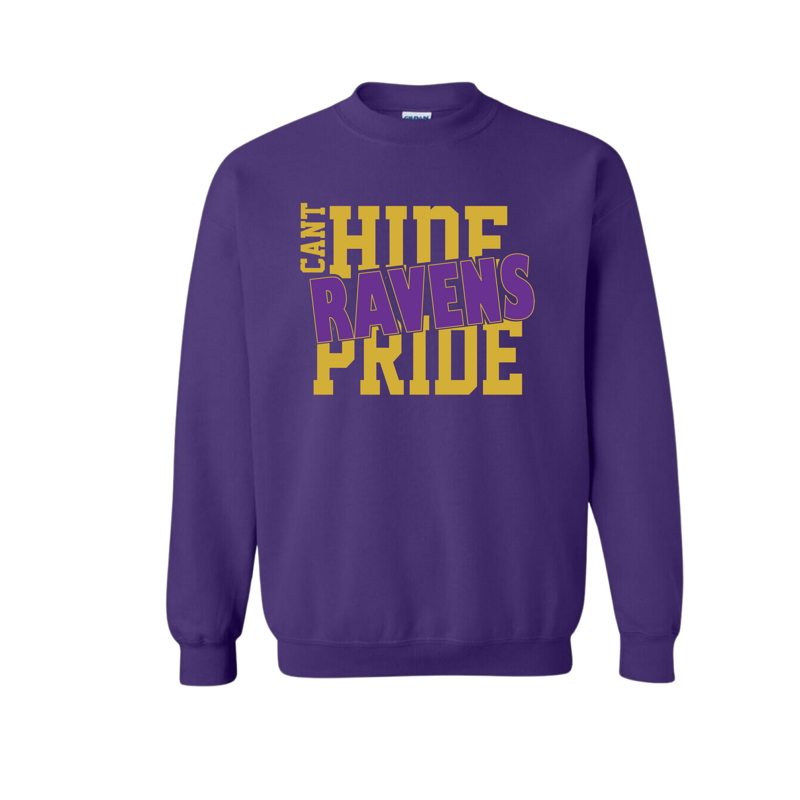 Purple Cant Hide Ravens Pride Sweatshirt