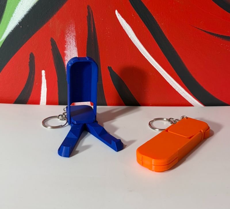 Phone Holder and Clicker Keychain