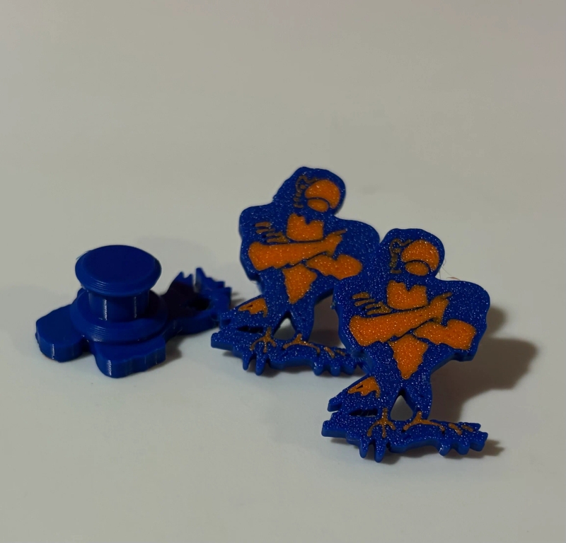 Poly Parrot Body croc charm