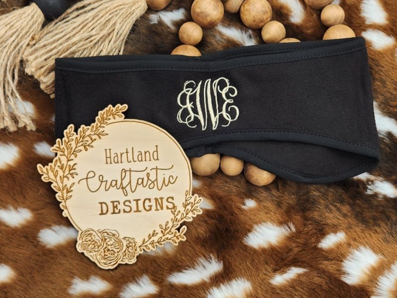 Monogrammed Ear Warmer Headband