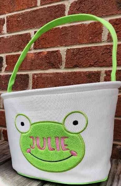 Embroidered Easter Basket
