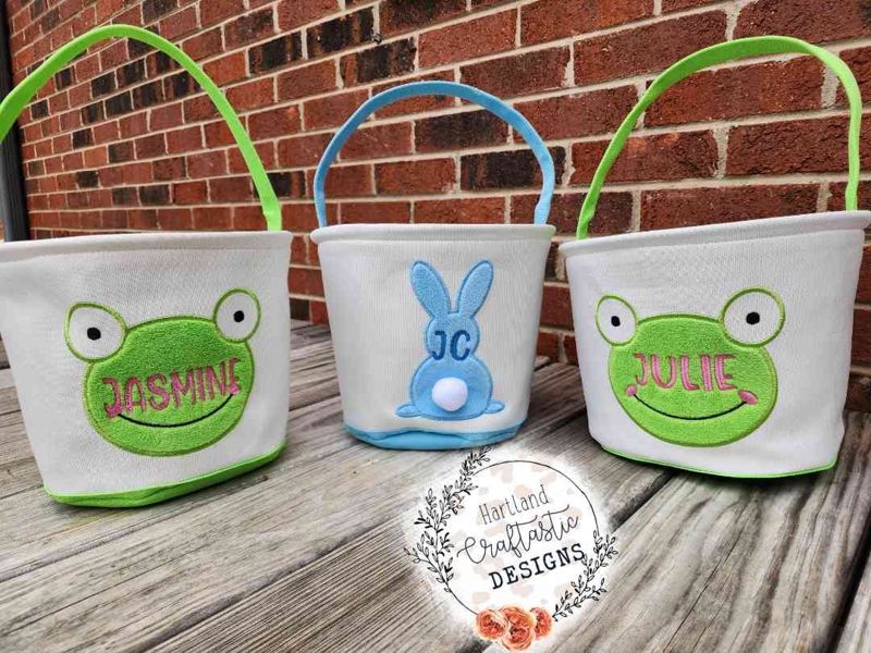 Embroidered Easter Basket
