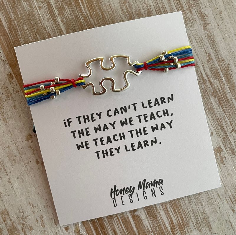 Autism Awareness Teacher Bracelet