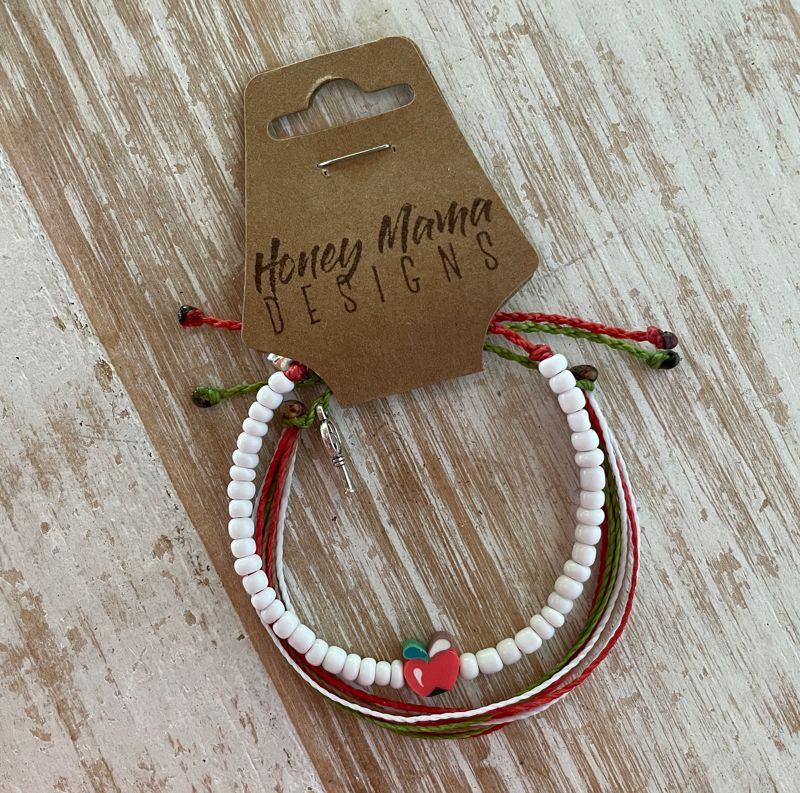 Apple Teacher Bracelets - Set of 2