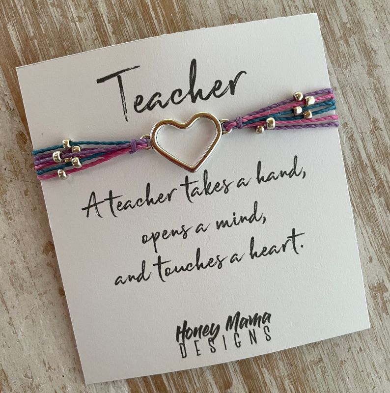 Heart Teacher Bracelet