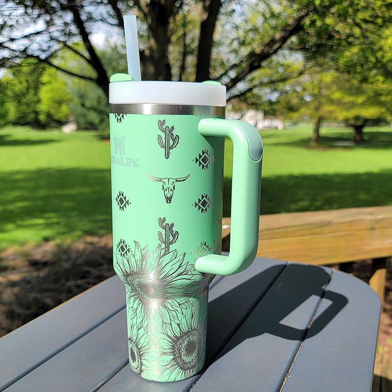 Simple Modern Engraved Tumbler, Sunflower Trek, Wildflower Trek, Liberty Trek, Daisy Trek,Manatee Trek,Butterfly Trek, Aztec Trek,Peony Trek (Aztec Sunflower, 80s Mix Trek)