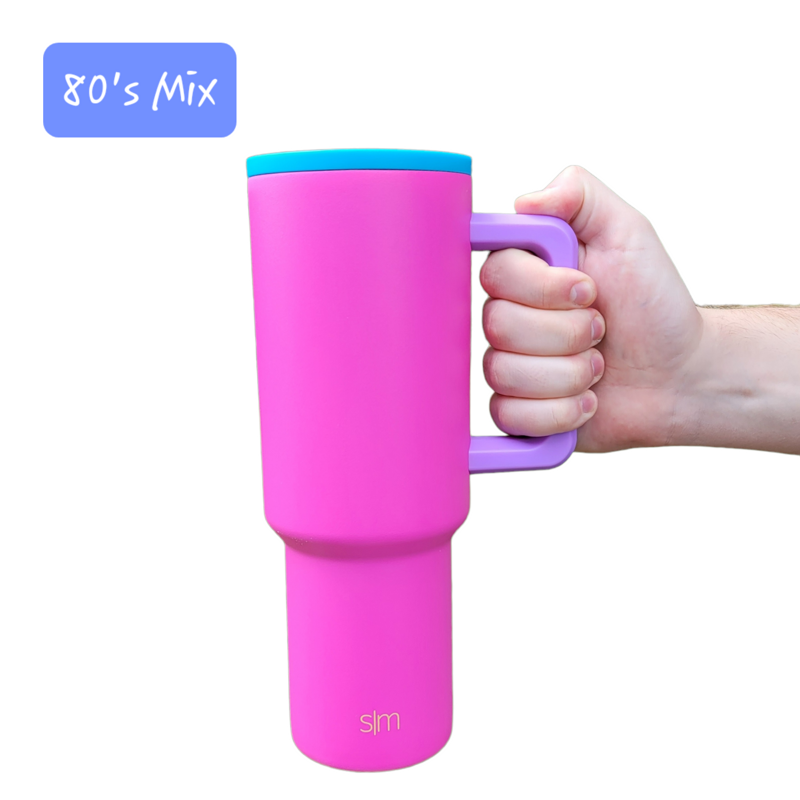 Simple Modern Engraved Tumbler, Sunflower Trek, Wildflower Trek, Liberty Trek, Daisy Trek,Manatee Trek,Butterfly Trek, Aztec Trek,Peony Trek (Aztec Sunflower, 80s Mix Trek)