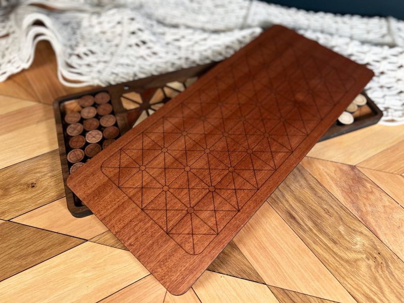 Fanorona, Fanorona Board Game, Family Fun, Family Game Night, Handcrafted Board Game, Personalized Board Game (Fanorona)
