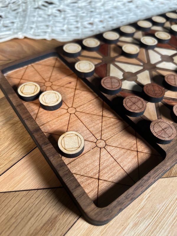 Fanorona, Fanorona Board Game, Family Fun, Family Game Night, Handcrafted Board Game, Personalized Board Game (Fanorona)