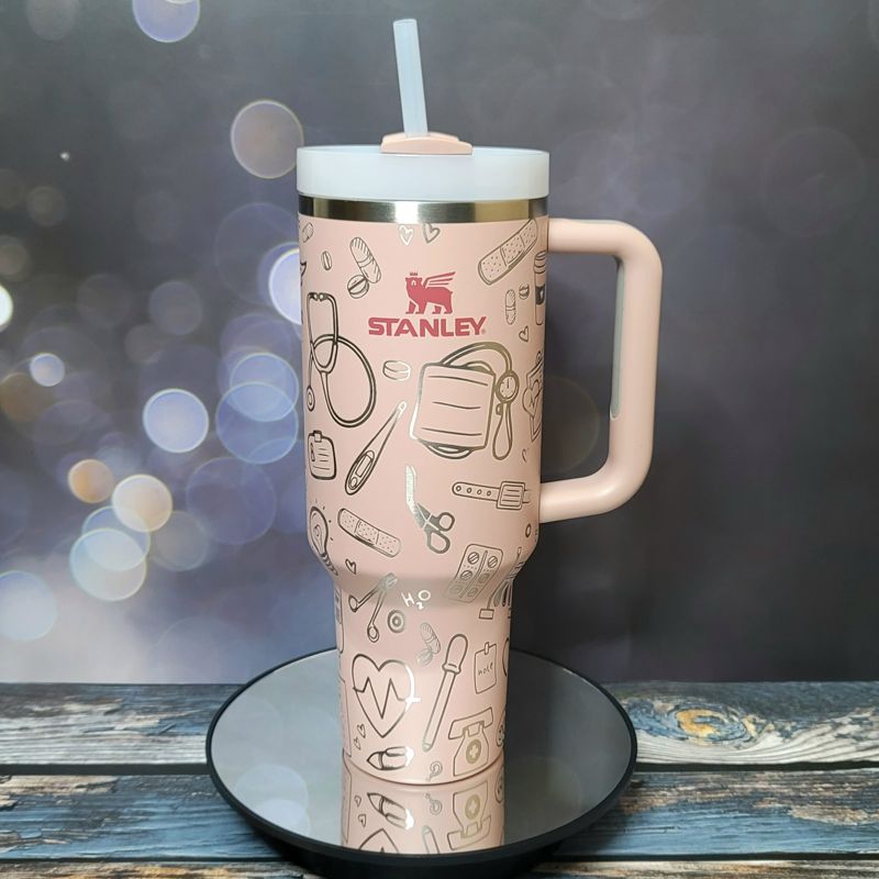 Nurse Stanley, Nursing Engraving, Nurse Tumbler, Hospital, Nurse Themed, RN Tumbler, Nurse Appreciation, Nursing Student,White Coat Ceremony (30oz Fog H2.0, Nurse Only)