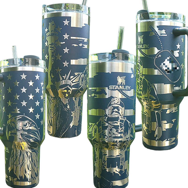 Cream 40oz No Brand Tumbler