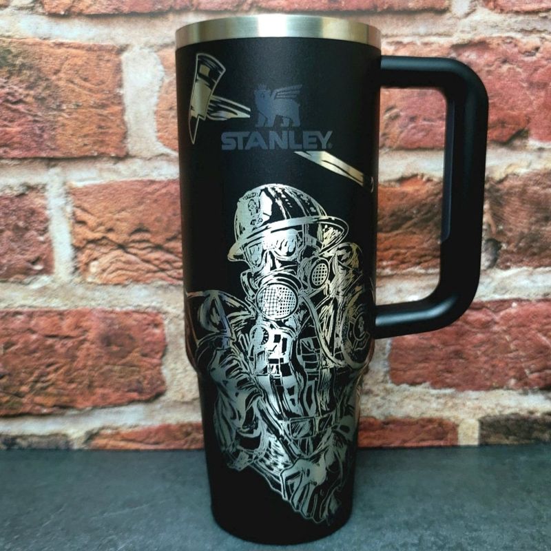 Laser-Engraved Firefighter Tribute Tumbler - Celebrate Your Hero in Style (30oz Fog H2.0 | Fireman Only)