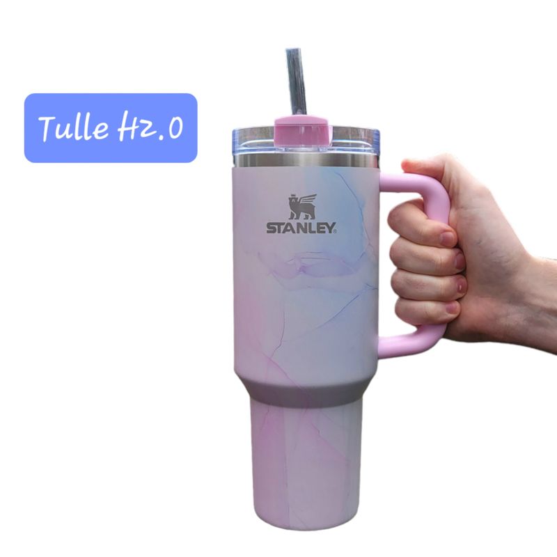 Stanley 40oz Target Exclusive, Tulle H2.0, Shale H2.0, Watercolor Dusk H2.0, Engraved Stanley (Shale H2.0 | Logo on Cup)