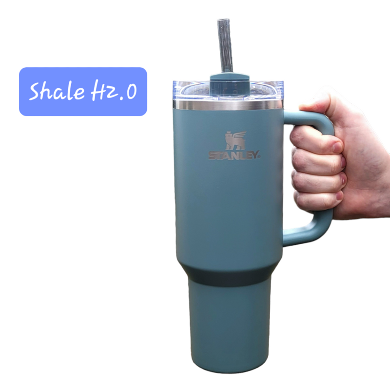 Stanley 40oz Target Exclusive, Tulle H2.0, Shale H2.0, Watercolor Dusk H2.0, Engraved Stanley (Shale H2.0 | Logo on Cup)