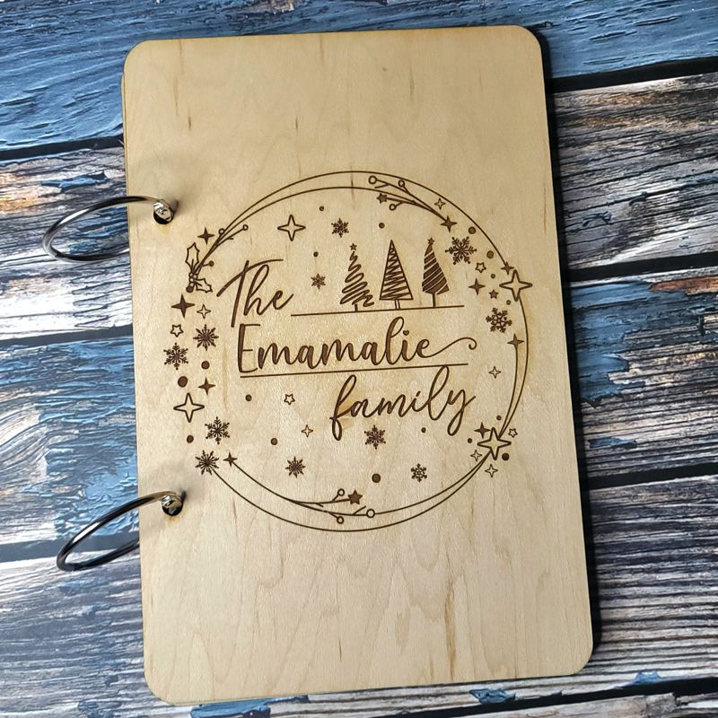 Personalized Card Keeper, Christmas Card Keeper, Christmas Card Holder, Card Book, Cards of Christmas Past, Greeting Card Keeper (Option 1)