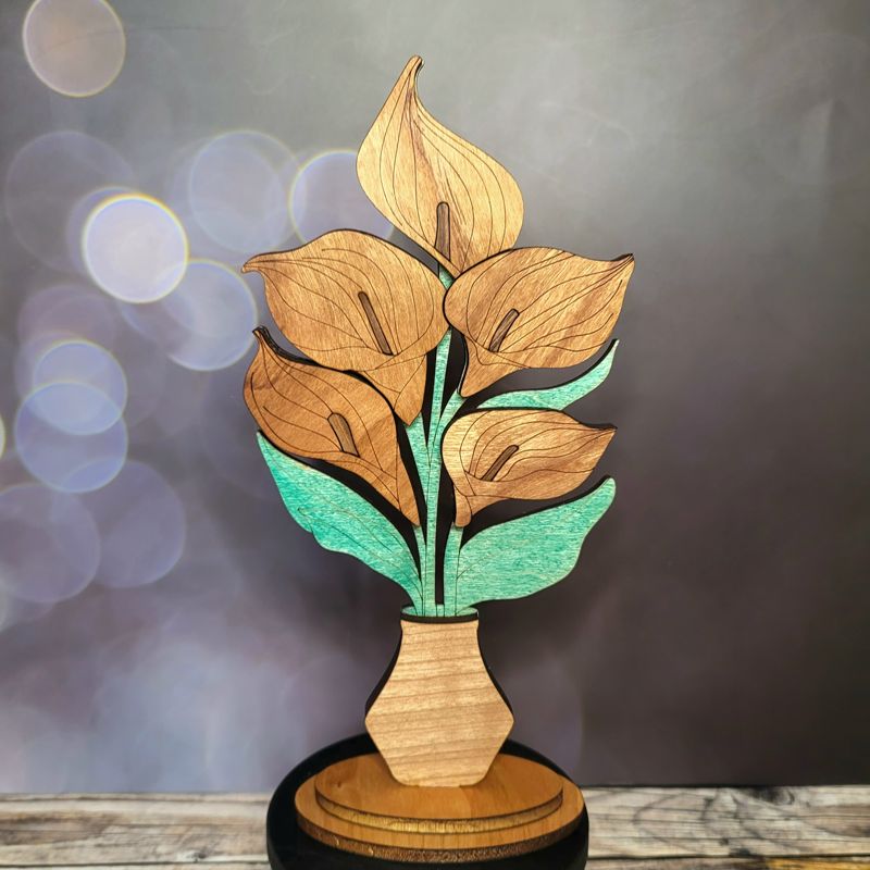 Handcrafted Wooden Floral Bouquets โ Eternal Beauty in Roses, Lilies, and More! Personalized Tags, Custom Colors, and Unforgettable Gifts