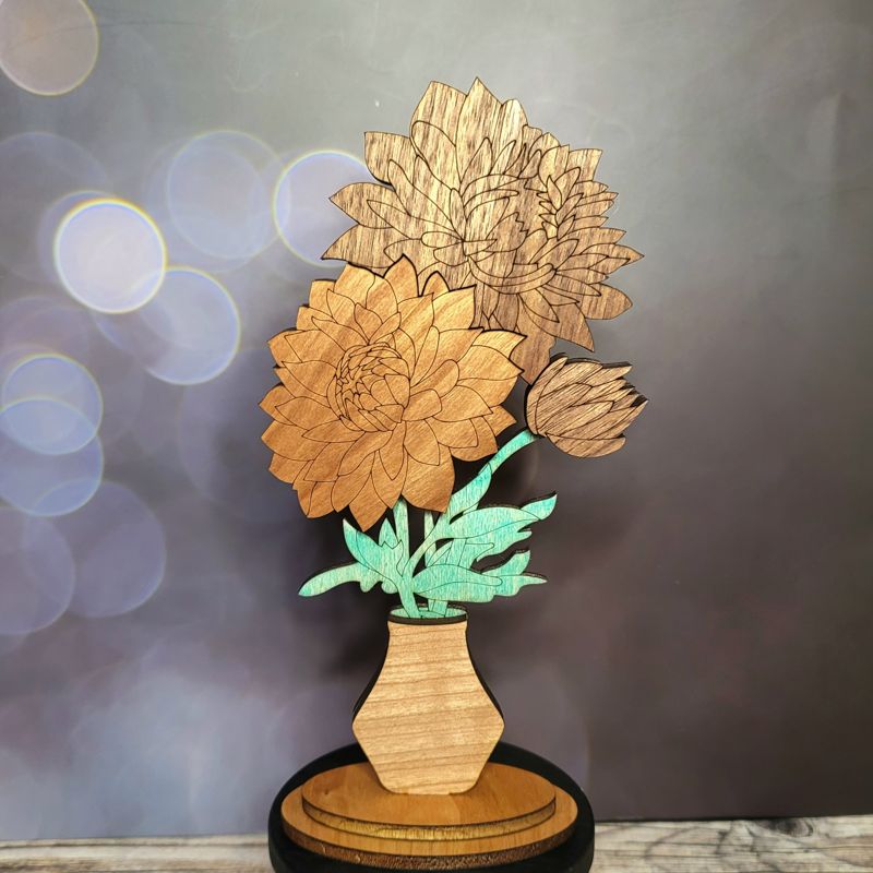 Handcrafted Wooden Floral Bouquets โ Eternal Beauty in Roses, Lilies, and More! Personalized Tags, Custom Colors, and Unforgettable Gifts