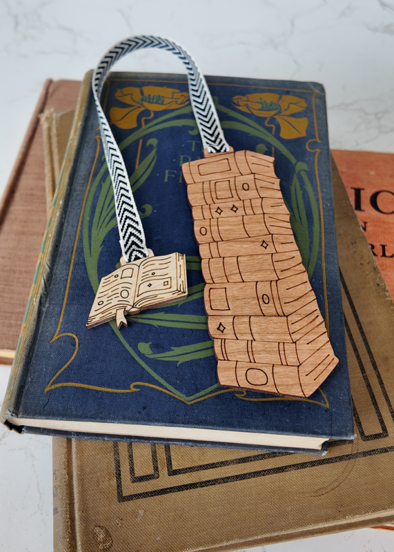 Reading Bookmark — Laser-Engraved Wood 📚