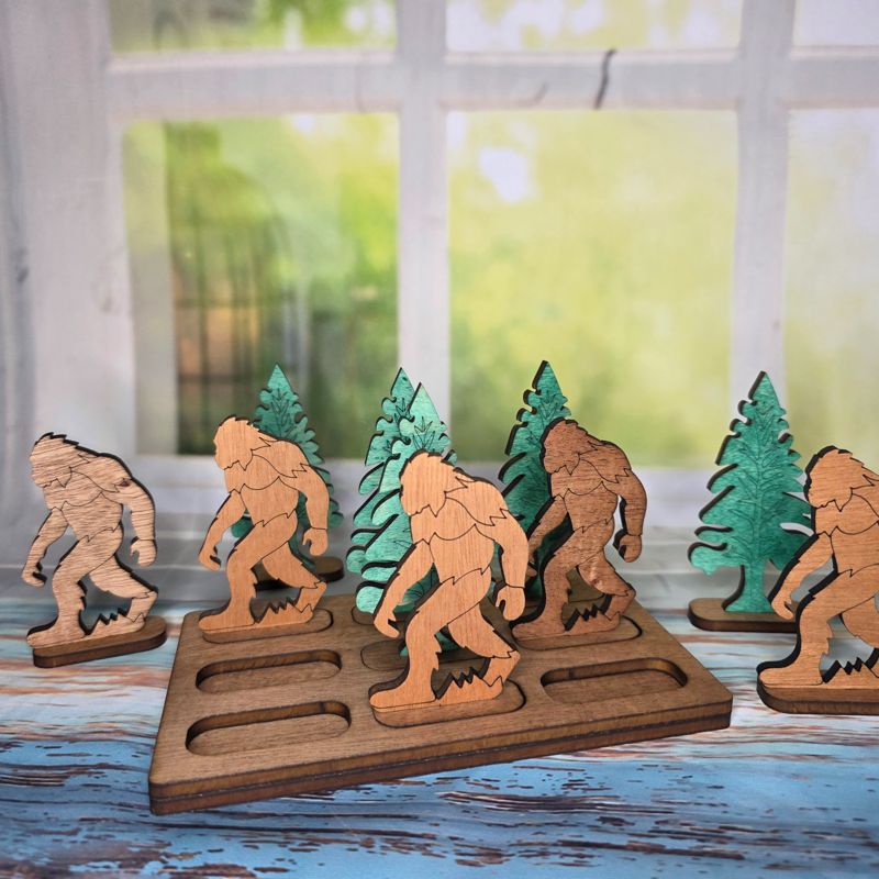 Handmade Wood Tic Tac Toe Game Set
