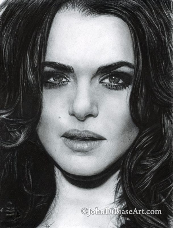 Drawing Print of Rachel Weisz