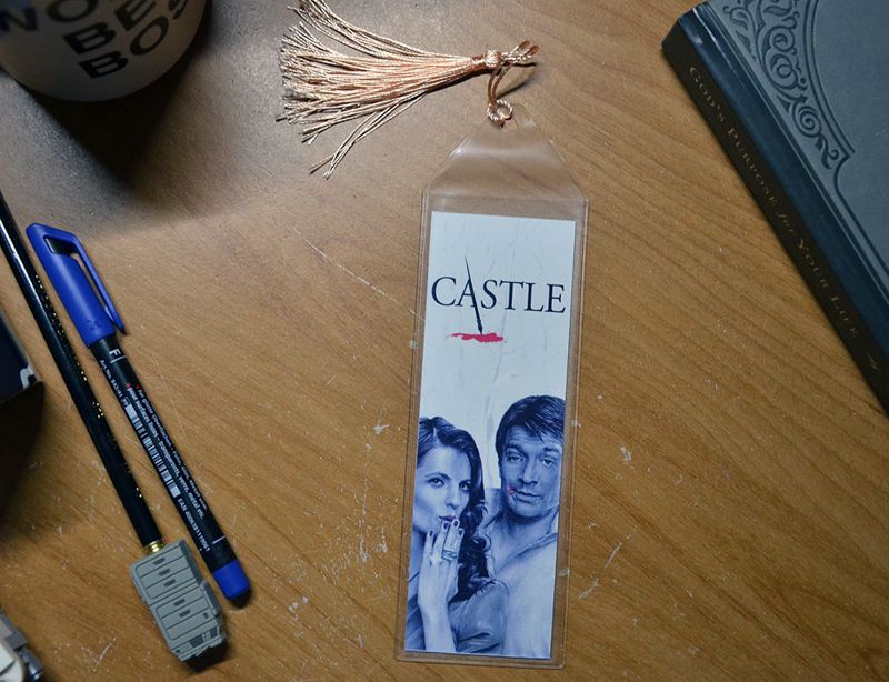 Castle & Beckett (Stana Katic, Nathan Fillion) 7.75 x 2.30 Bookmark with Tassel