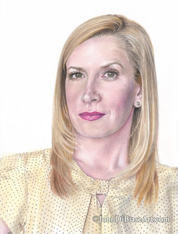 Angela Martin from "The Office" (Angela Kinsey) Drawing Print 8.5 x 11