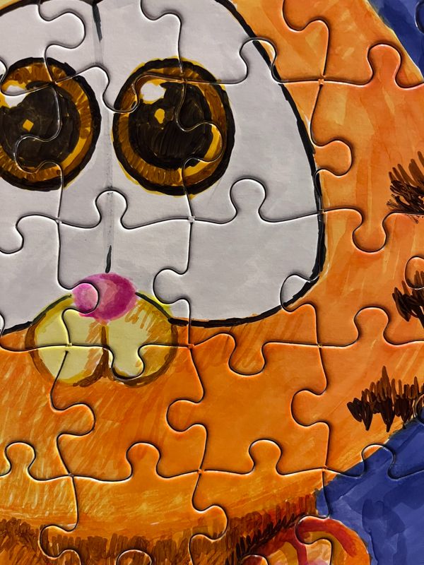 Original  63 Piece Baby Garfield Puzzle 8.5 x 11
