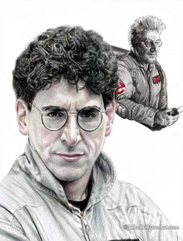 Harold Ramis as Egon Spengler in Ghostbusters and Ghostbusters: Afterlife Colored Pencil Drawing Print 8.5 x 11