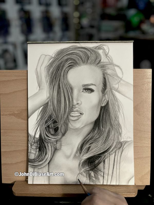 Joanna Krupa Original Drawing  (9 x 12) - NOT A PRINT