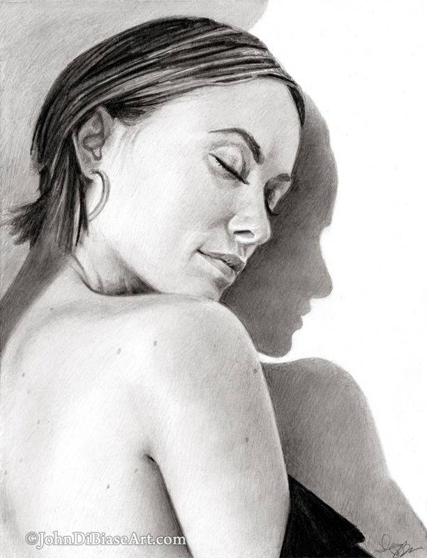 Olivia Wilde Original Graphite Pencil Drawing (NOT a print) 9 x 12