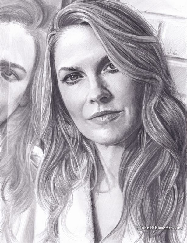 Ali Larter Original Realistic Graphite Drawing  (NOT a print) 9"x12"