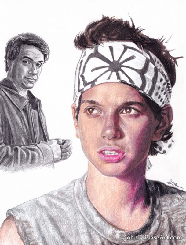 The Karate Kid Daniel LaRusso (Ralph Macchio) Legends Realistic Colored Pencil and Graphite Pencil Drawing (NOT a print) 9" x 12"