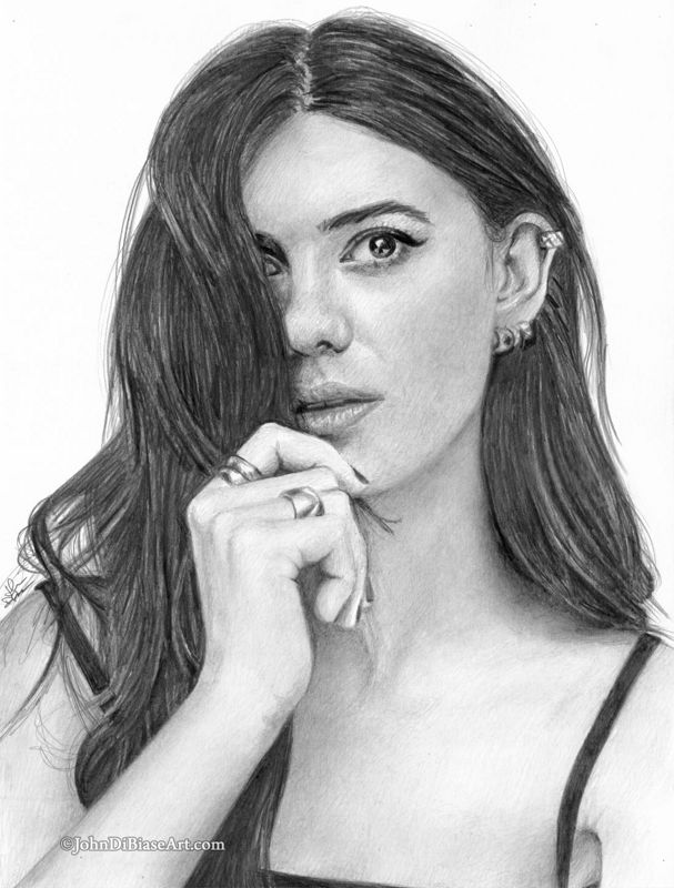 Daisy Edgar-Jones Original Graphite Pencil Drawing (NOT a print) 9 x 12