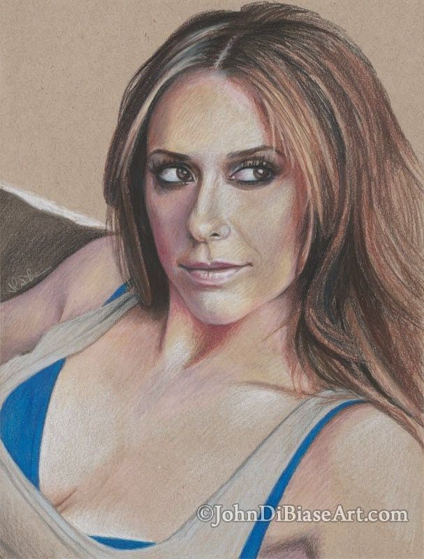 Jennifer Love Hewitt Pencil Drawing Print (8.5 x 11)