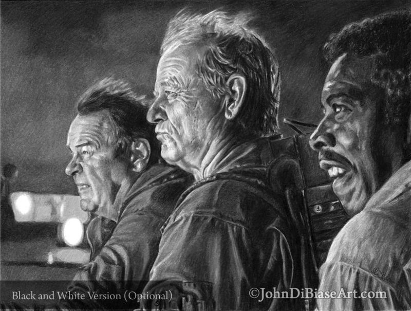 Ghostbusters Afterlife Ray, Peter, Winston Drawing Print 11 x 8.5