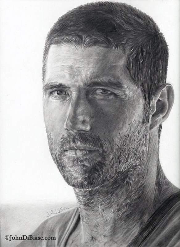 8 LOST Drawing Prints: Jack, Kate, Sawyer, Locke, Charlie, Desmond, Ben & Juliet