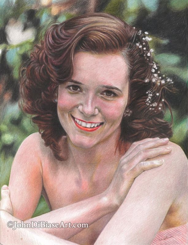 Lea Thompson as Lorraine Baines in Back To The Future Drawing Print 8.5 x 11