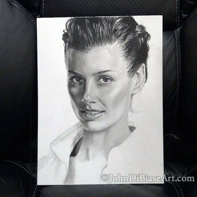 Original Drawing of Bridget Moynahan (NOT a print)